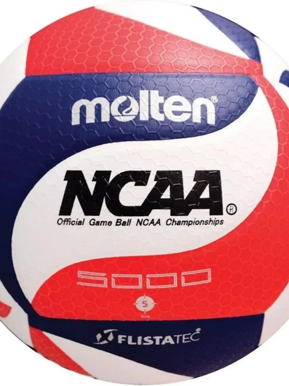 Molten V5M5000-3N Flistatec NCAA Volleyball - Red/White/Blue PACK OF 2